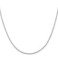 16 Inch Sterling Silver Rhodium-Plated 1.5mm Beveled Oval Cable Chain