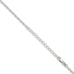 18 Inch Sterling Silver 2.75mm Beveled Oval Cable Chain W/2In Ext.