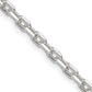 20 Inch Sterling Silver 3.25mm Beveled Oval Cable Chain