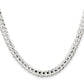 16 Inch Sterling Silver 5.65mm Concave Beveled Curb Chain