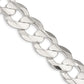 24 Inch Sterling Silver 15.75mm Concave Beveled Curb Chain