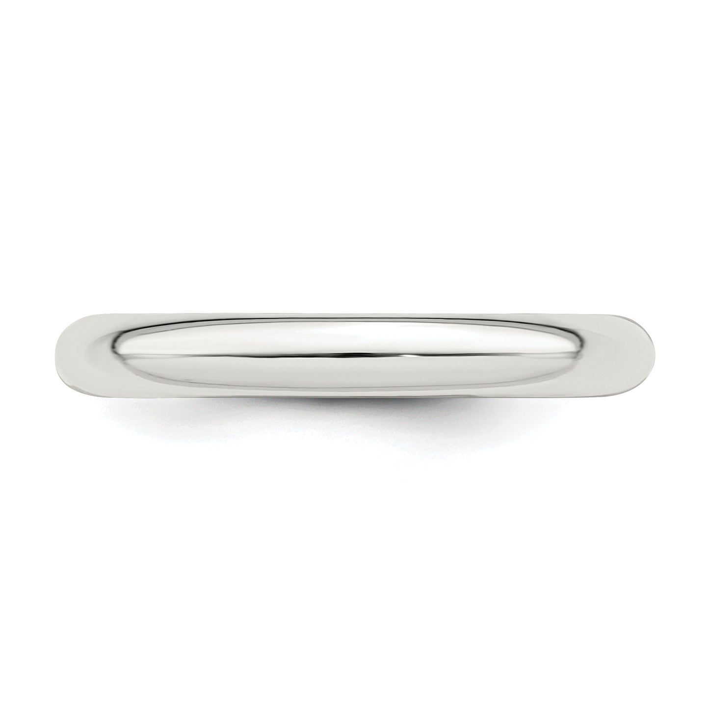 Sterling Silver 3mm Comfort Fit Size 10 Band