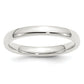 Sterling Silver 3mm Comfort Fit Size 10 Band