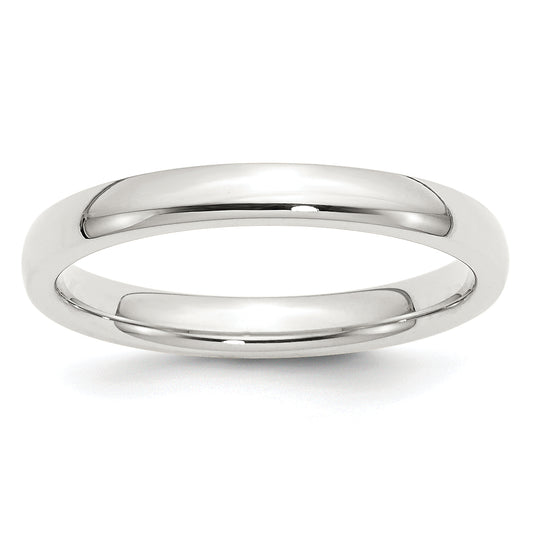 Sterling Silver 3mm Comfort Fit Size 7 Band