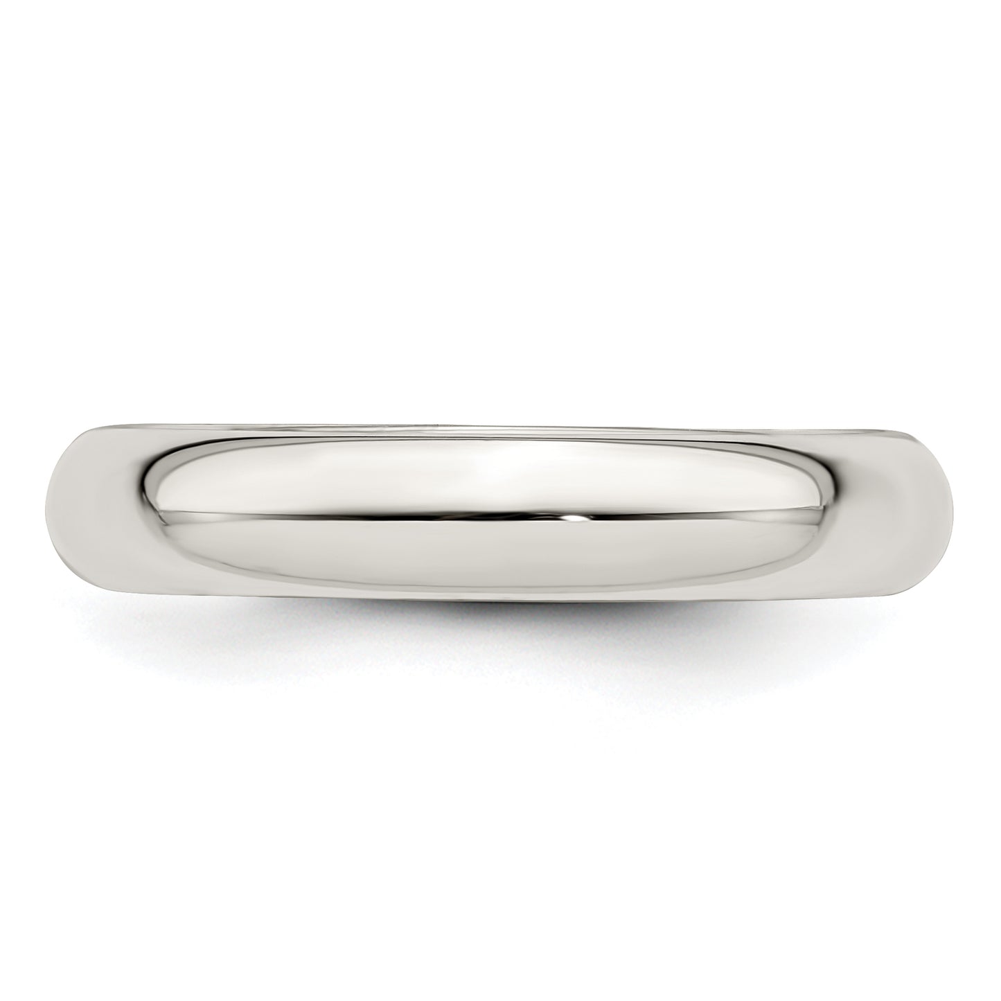 Sterling Silver 4mm Comfort Fit Size 4 Band