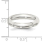 Sterling Silver 4mm Comfort Fit Size 6.5 Band