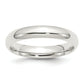 Sterling Silver 4mm Comfort Fit Size 4 Band