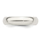 Sterling Silver 5mm Comfort Fit Size 7 Band