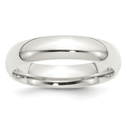 Sterling Silver 5mm Comfort Fit Size 10 Band