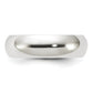 Sterling Silver 6mm Comfort Fit Size 10 Band