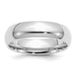 Sterling Silver Rhodium-Plated 6mm Comfort Fit Size 13.5 Band