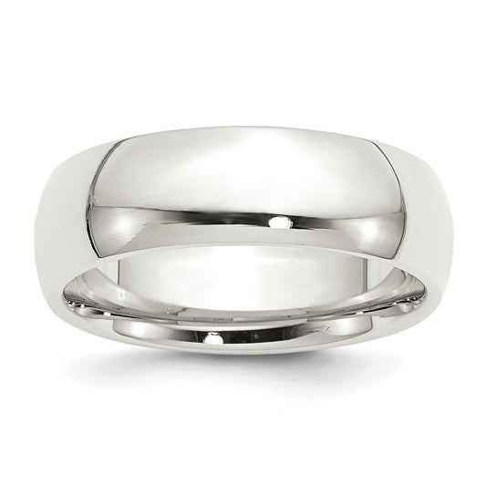 Sterling Silver 7mm Comfort Fit Size 5.5 Band