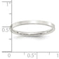 Sterling Silver 2mm Comfort Fit Flat Size 10 Band