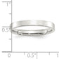 Sterling Silver 3mm Comfort Fit Flat Size 7 Band