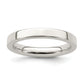 Sterling Silver 3mm Comfort Fit Flat Size 6 Band