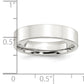 Sterling Silver 5mm Comfort Fit Flat Size 5.5 Band