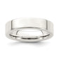 Sterling Silver 5mm Comfort Fit Flat Size 5 Band