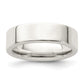 Sterling Silver 6mm Comfort Fit Flat Size 5 Band