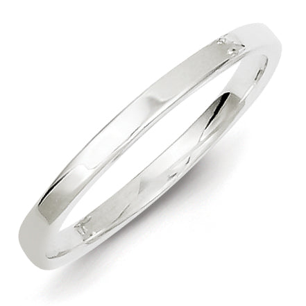 Sterling Silver 2mm Lightweight Flat Size 4.5 Band