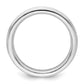 Sterling Silver Rhodium-Plated 3mm Comfort Fit Milgrain Size 12.5 Band