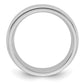 Sterling Silver Rhodium-Plated 6mm Comfort Fit Milgrain Size 6 Band