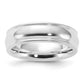 Sterling Silver 6mm Comfort Fit Half Round Milgrain Size 7.5 Band