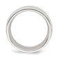 Sterling Silver 8mm Comfort Fit Half Round Milgrain Size 5 Band