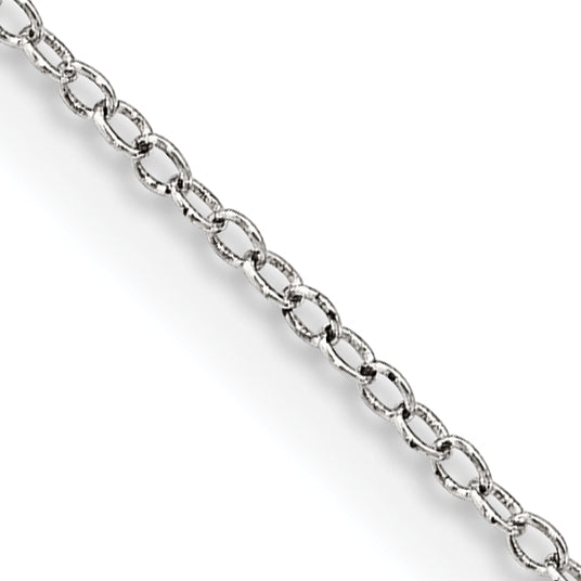 14 Inch Sterling Silver 1mm Cable Chain