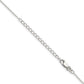 18 Inch Sterling Silver 1mm Cable Chain W/2In Ext.