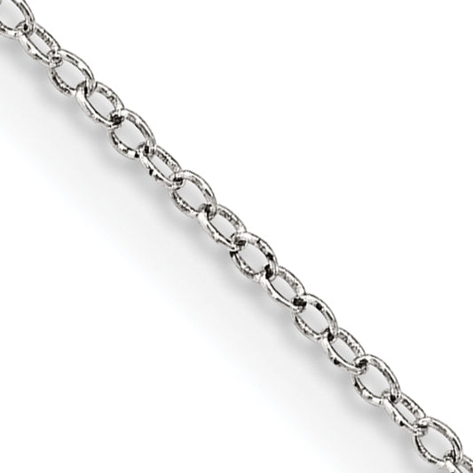 16 Inch Sterling Silver 1mm Cable Chain