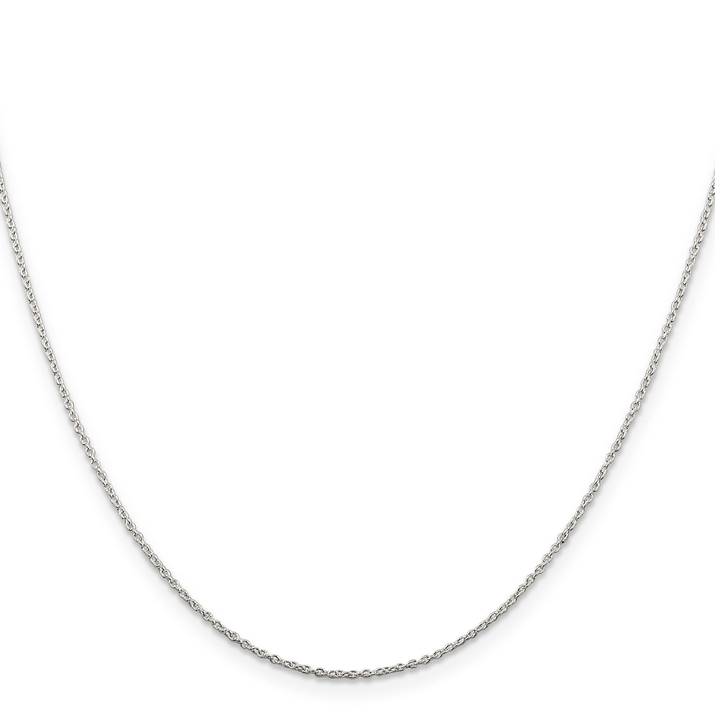 14 Inch Sterling Silver 1mm Cable Chain