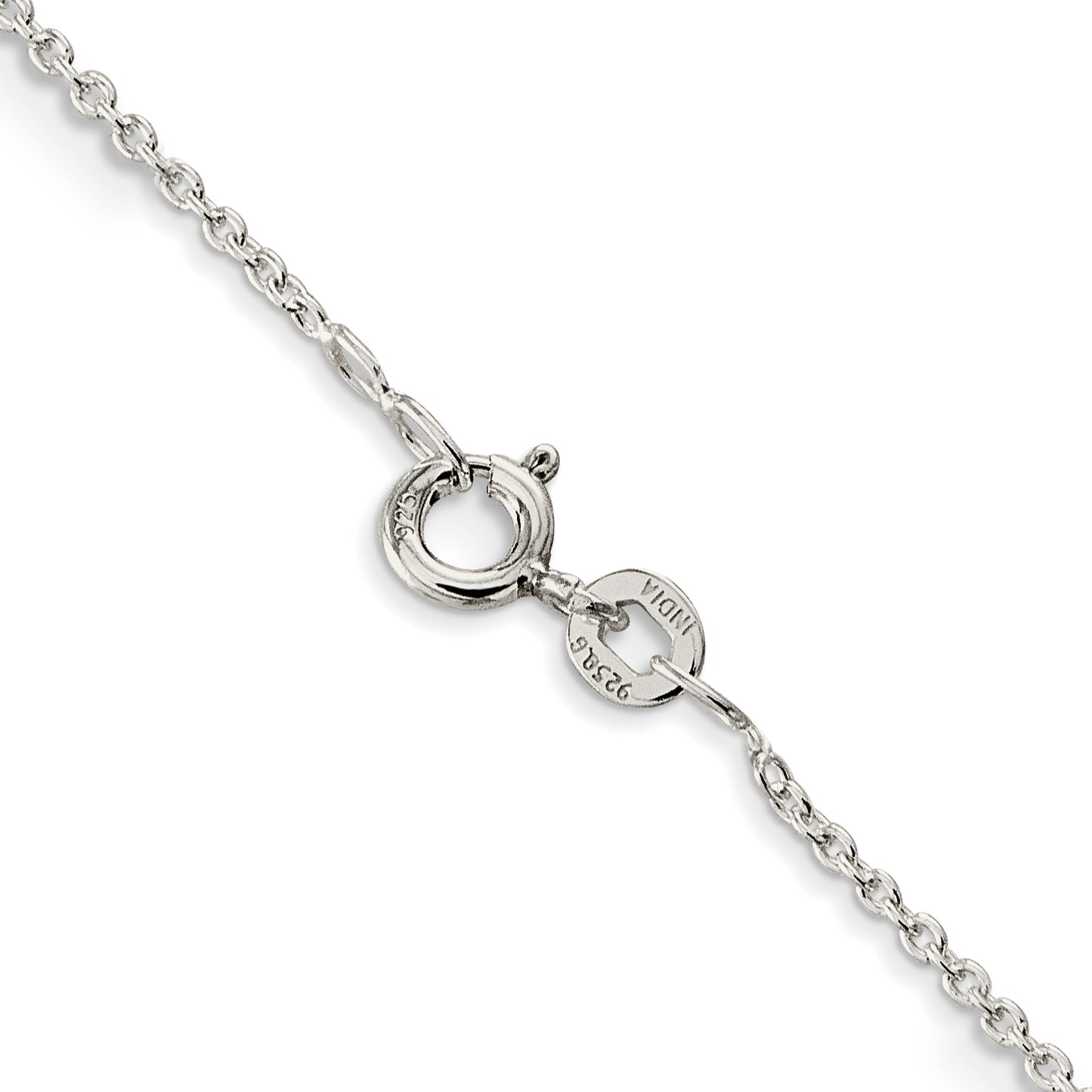 18 Inch Sterling Silver 1mm Cable Chain