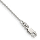 9 Inch Sterling Silver 1mm Cable Chain Anklet