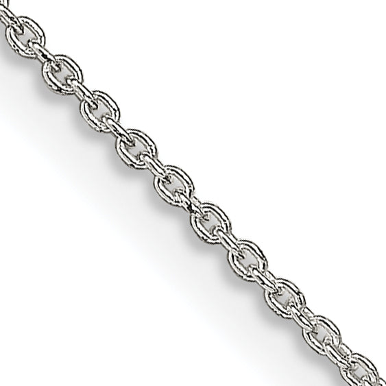 14 Inch Sterling Silver 1mm Cable Chain