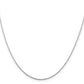 14 Inch Sterling Silver Rhodium-Plated 1mm Cable Chain