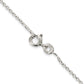 14 Inch Sterling Silver Rhodium-Plated 1mm Cable Chain