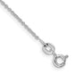 9 Inch Sterling Silver Rhodium-Plated 1mm Cable Chain Anklet