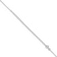 22 Inch Sterling Silver Rhodium-Plated 1mm Cable Chain W/4In Ext.