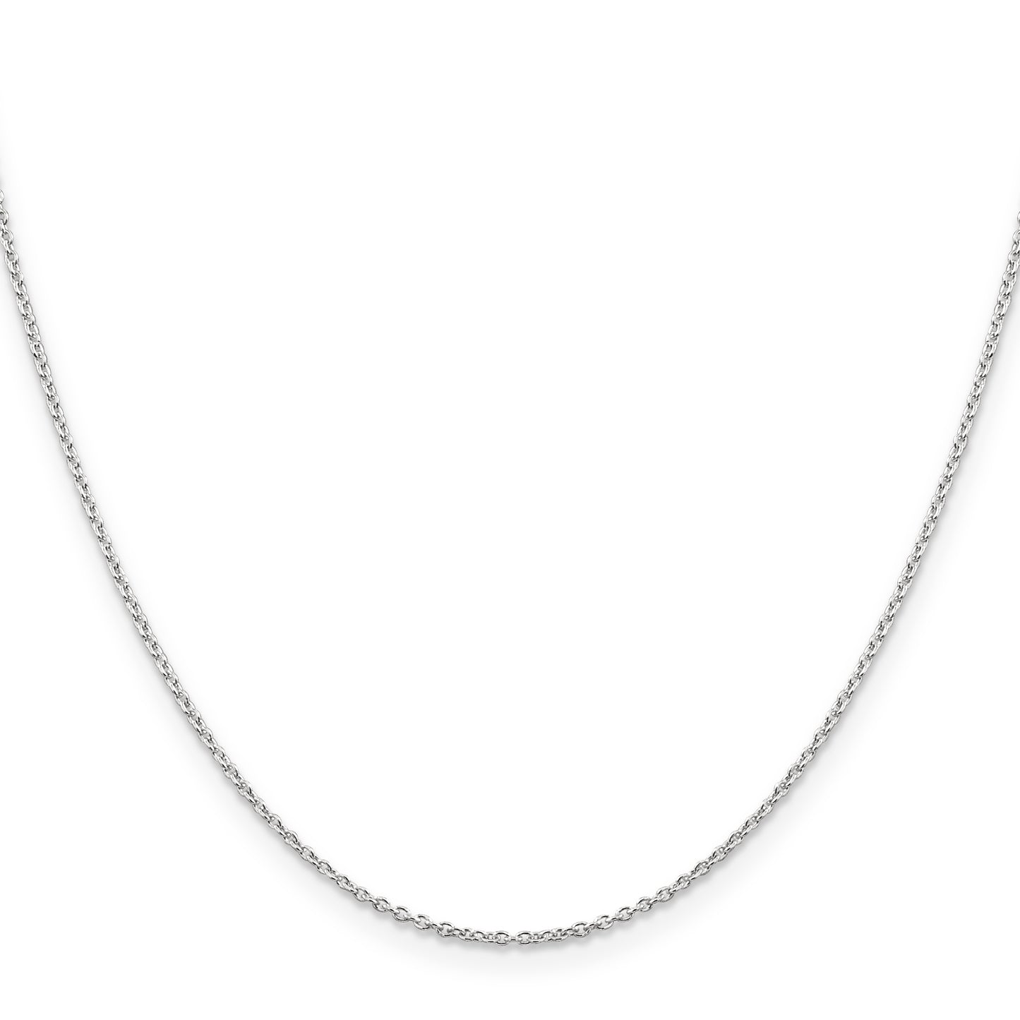 16 Inch Sterling Silver 1.25mm Cable Chain