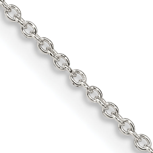 16 Inch Sterling Silver 1.25mm Cable Chain