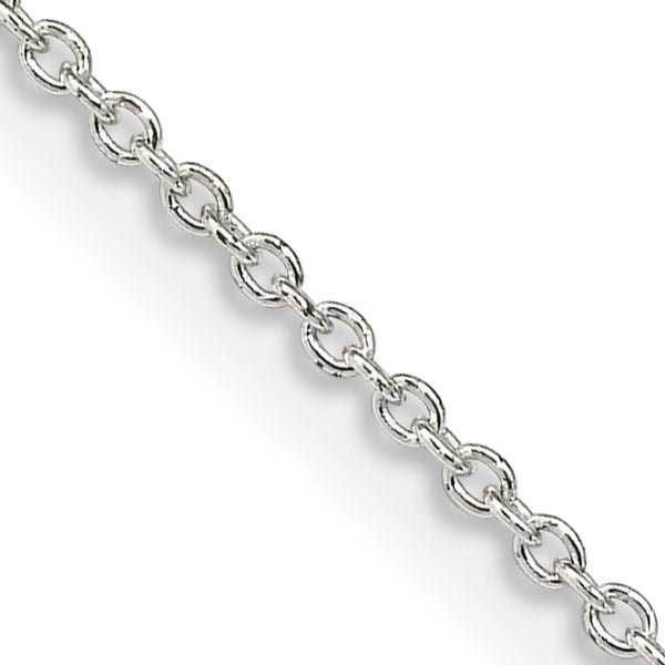 22 Inch Sterling Silver 1.25mm Cable Chain