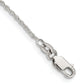 10 Inch Sterling Silver 1.5mm Cable Chain Anklet