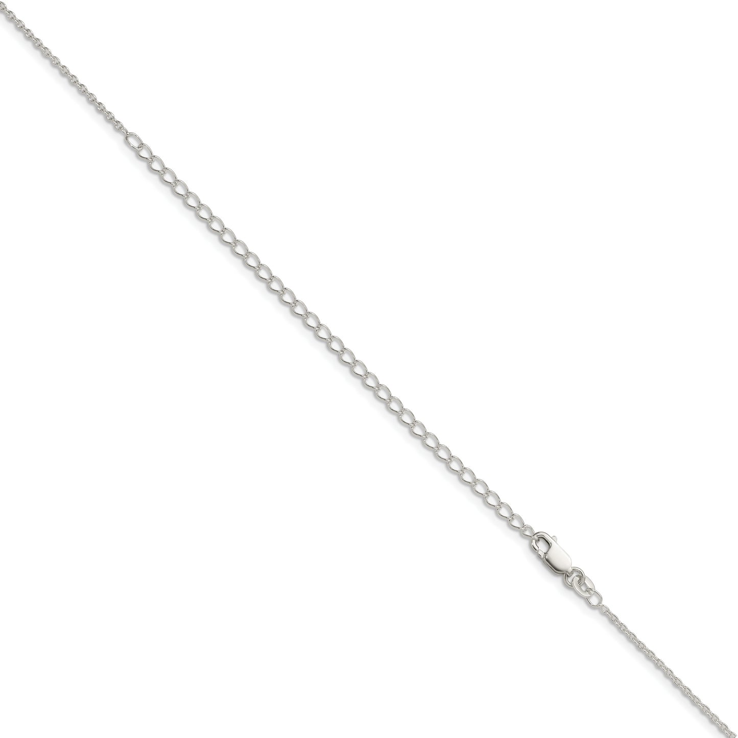 22 Inch Sterling Silver 1.5mm Cable Chain W/4In Ext.