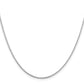 16 Inch Sterling Silver Rhodium-Plated 1.5mm Cable Chain