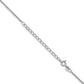 18 Inch Sterling Silver Rhodium-Plated 1.5mm Cable Chain W/2In Ext.