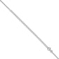 22 Inch Sterling Silver Rhodium-Plated 1.5mm Cable Chain W/4In Ext.