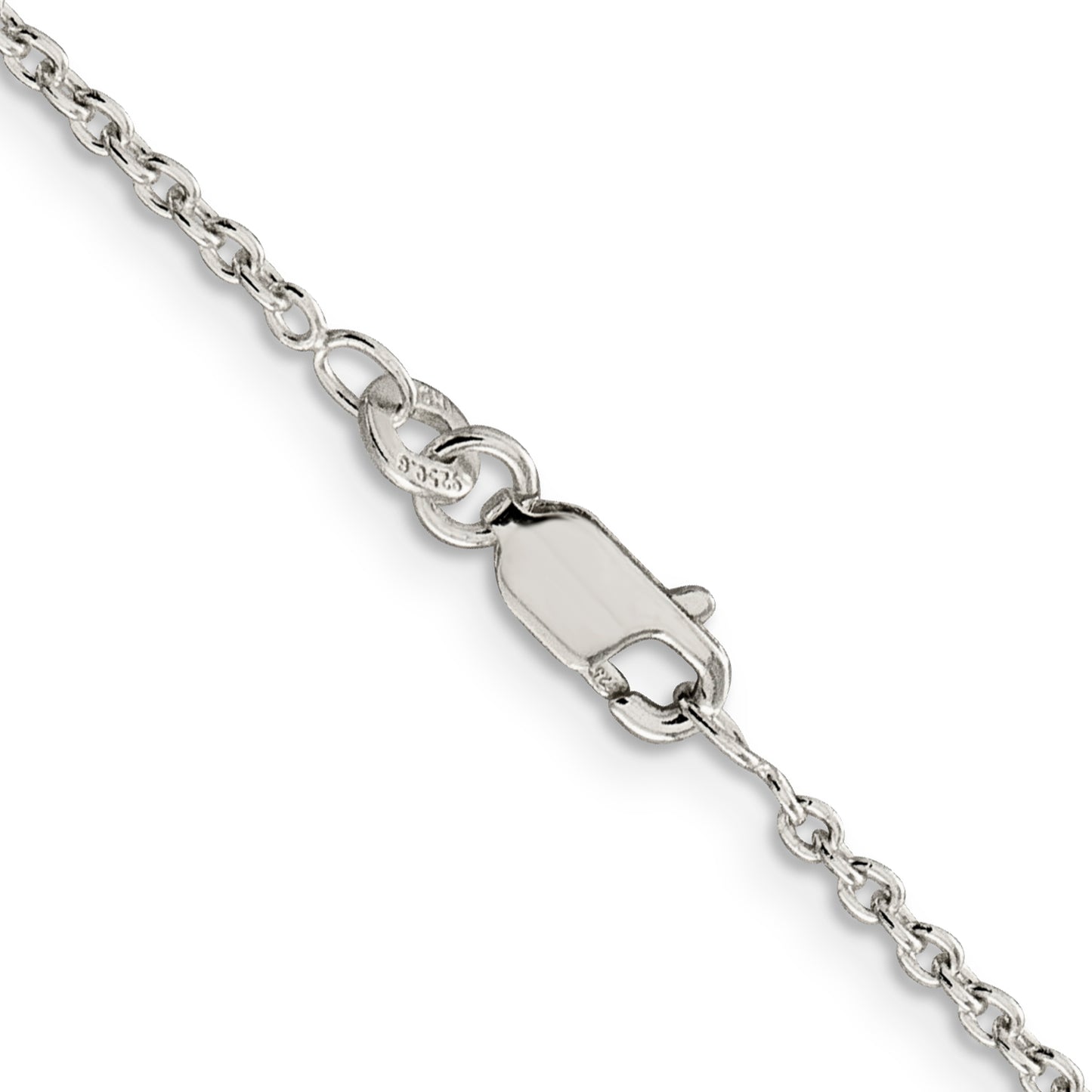 16 Inch Sterling Silver 1.95mm Cable Chain