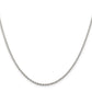 16 Inch Sterling Silver Rhodium-Plated 1.95mm Cable Chain