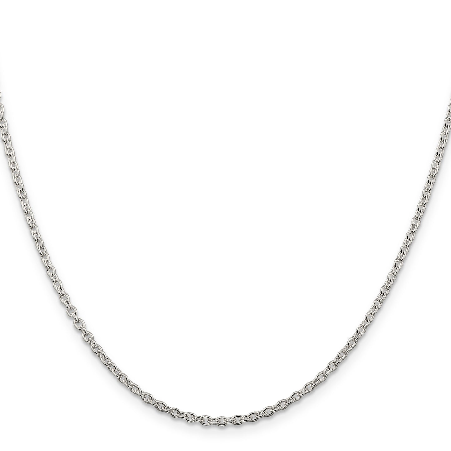 16 Inch Sterling Silver 2.25mm Cable Chain