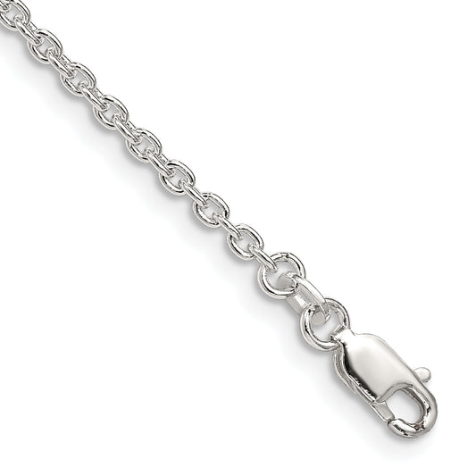 7 Inch Sterling Silver 2.25mm Cable Chain